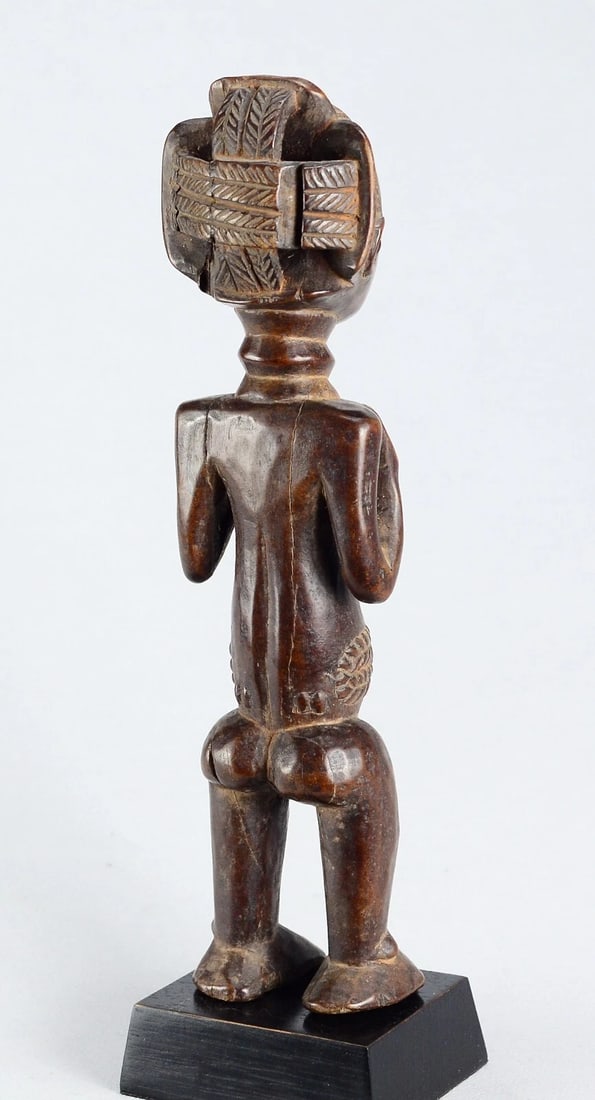 Cute LUBA female figure cult statue sculpture Congo African Tribal Art 1702 - 10