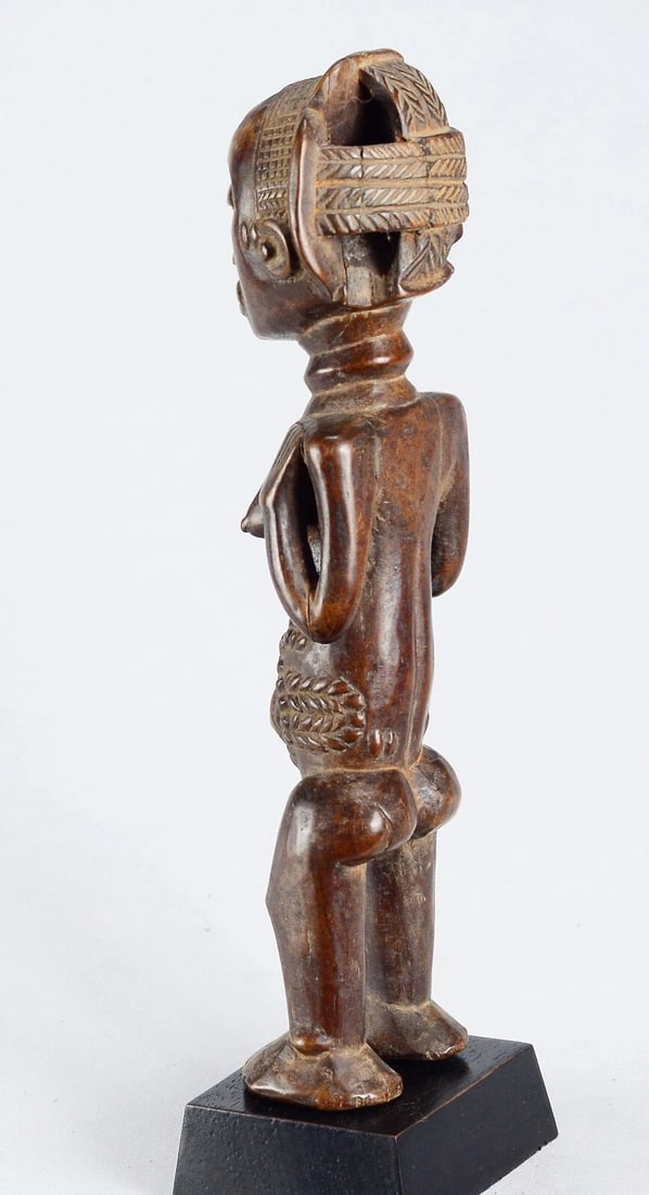 Cute LUBA female figure cult statue sculpture Congo African Tribal Art 1702 - 9