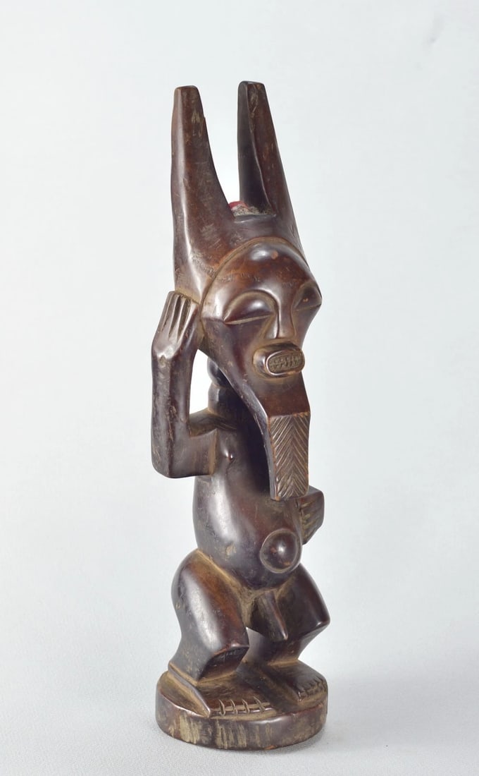 Nice SONGYE Power Figure Fetish Congo Drc African Tribal Art 1708 - 11