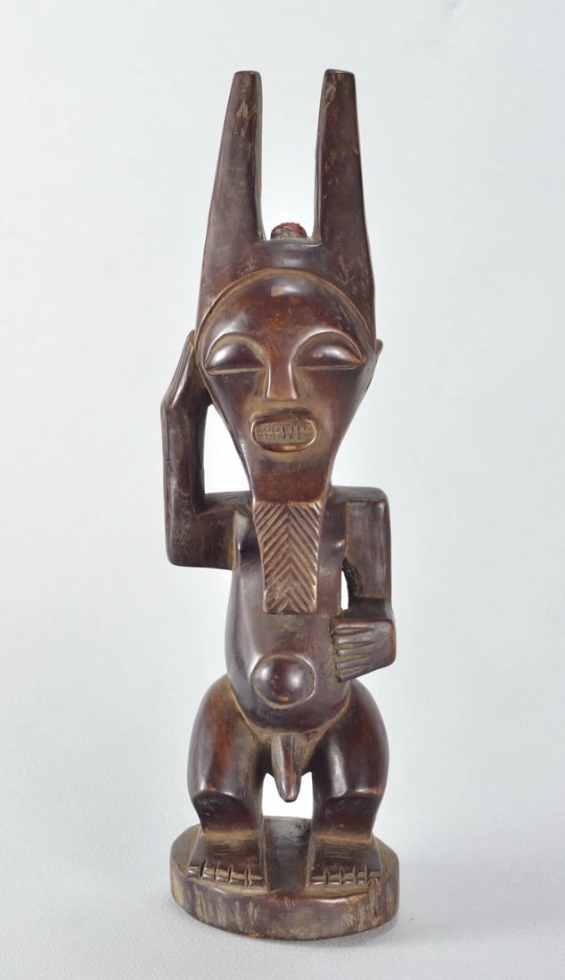 Nice SONGYE Power Figure Fetish Congo Drc African Tribal Art 1708 - 2
