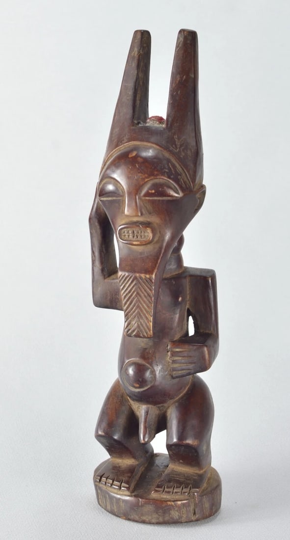 Nice SONGYE Power Figure Fetish Congo Drc African Tribal Art 1708 - 4