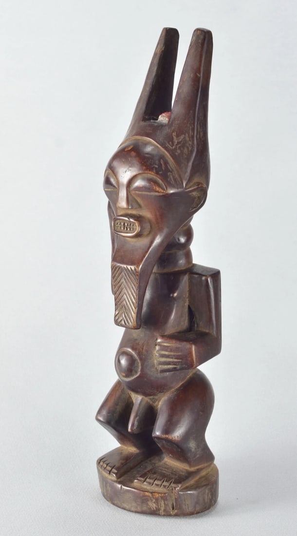 Nice SONGYE Power Figure Fetish Congo Drc African Tribal Art 1708 - 5