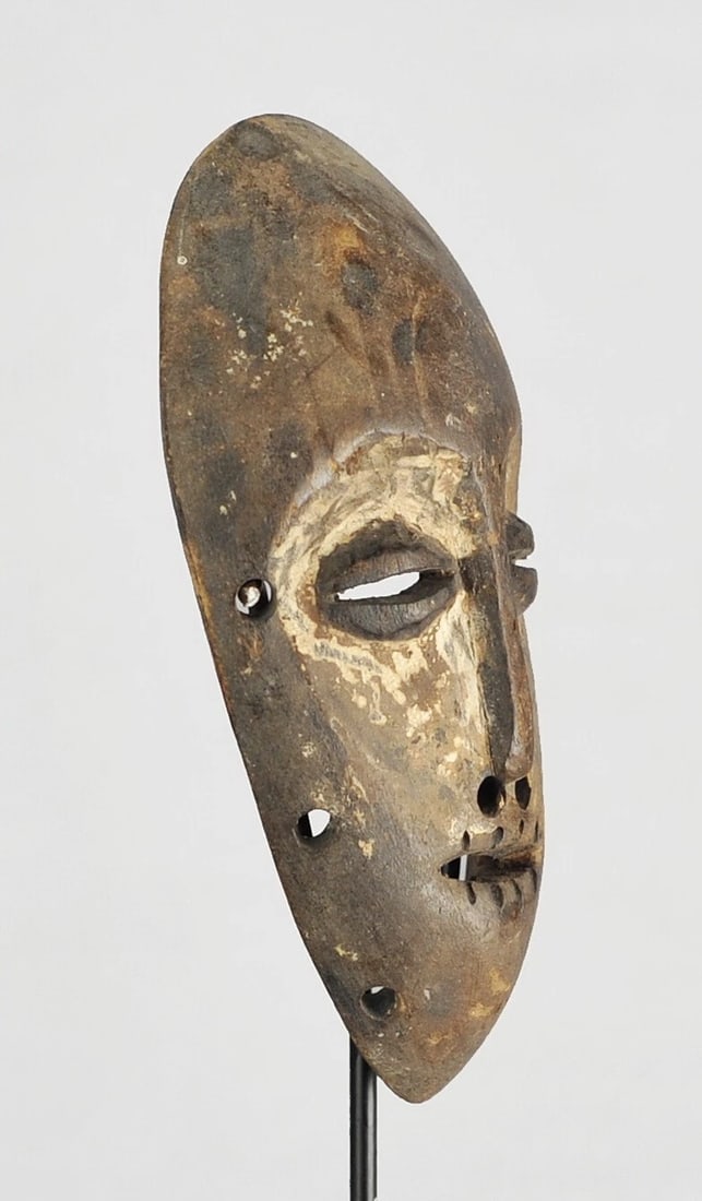 Superb LEGA Lukwakongo small Mask Bwami cult Congo DRC African Tribal Art 1092 - 6