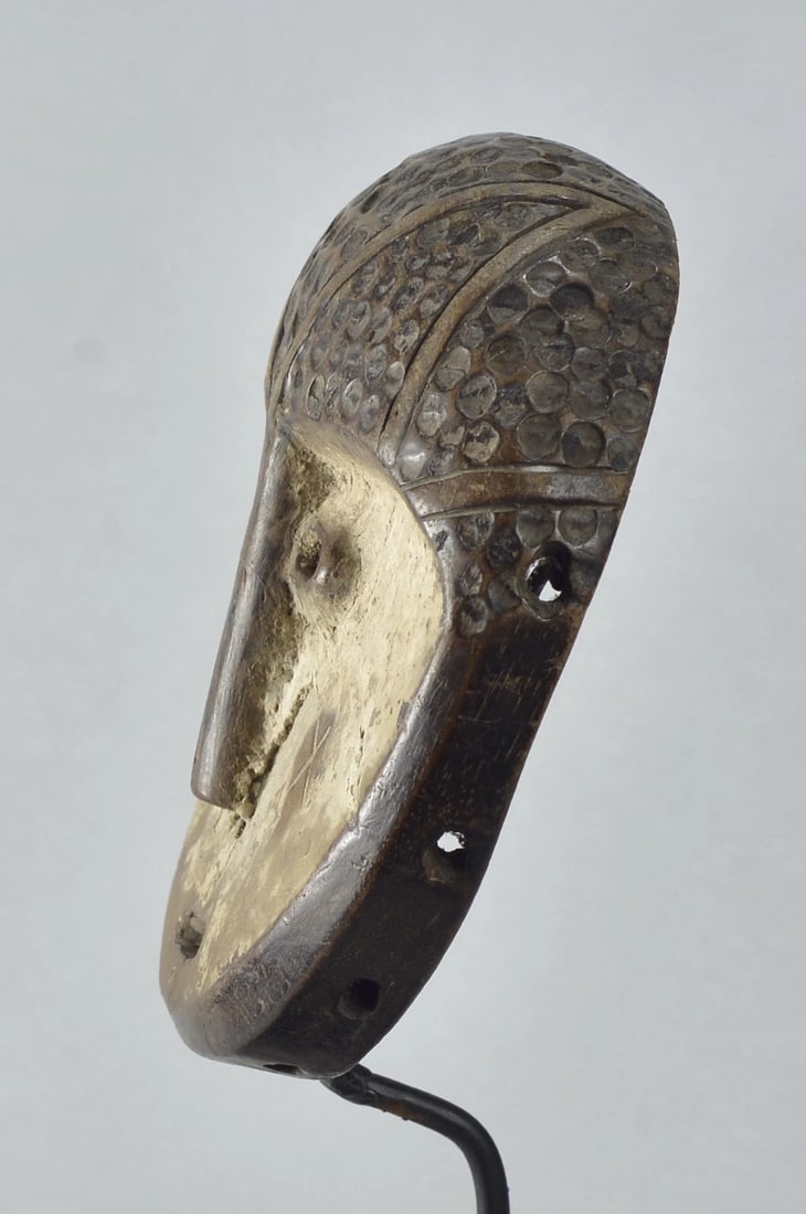 Lega idimu Wooden Mask Bwami Cult Congo Drc Zaire African Tribal Art mc1906 - 6