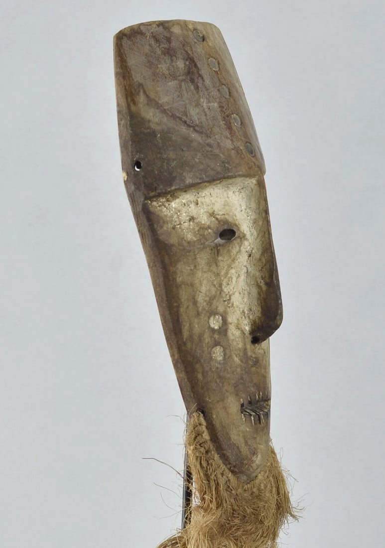 Lega idimu Wooden Mask Bwami Cult Congo Drc Zaire African Tribal Art mc1904 - 7