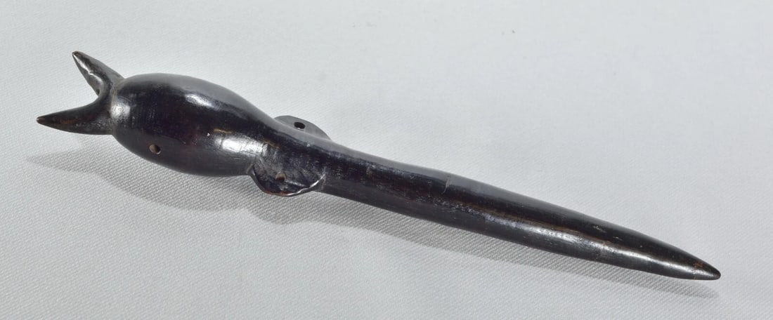 Large Whistle flute Burkina Faso Gurunsi or Mossi Bwaou Nuna flûte african 1800 - 5