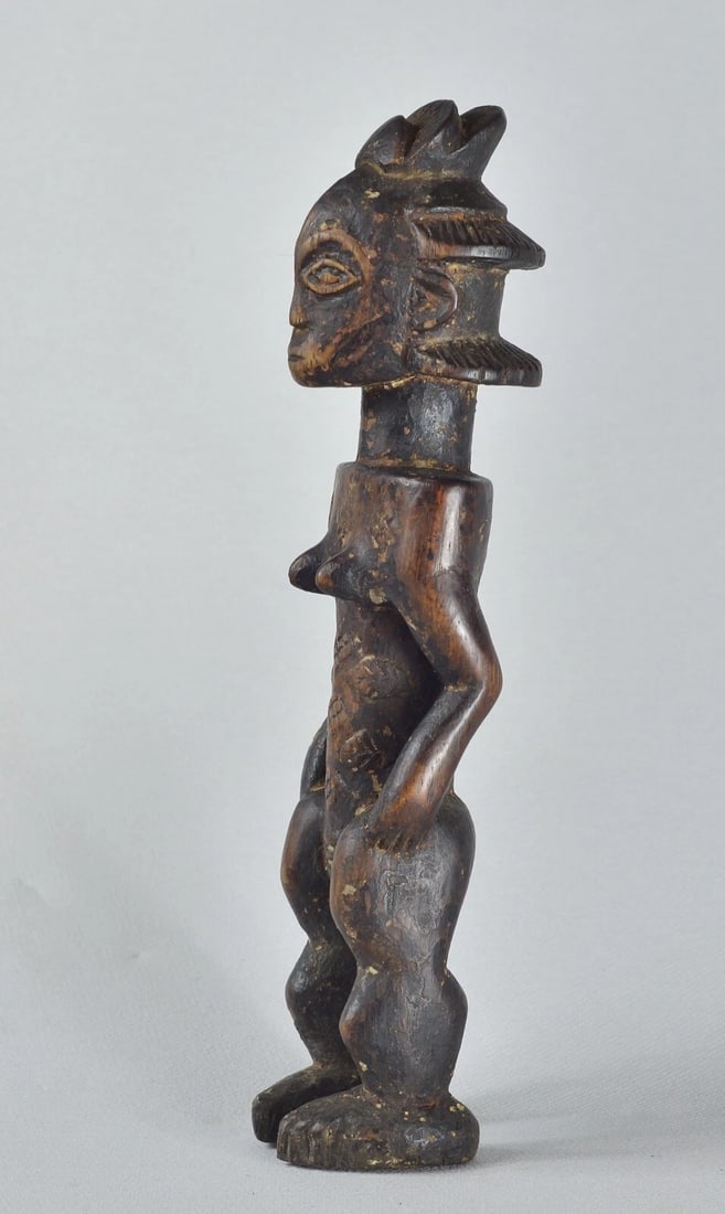 LUBA Shankadi female cult figure statue sculpture Congo Drc African Tribal 1321 - 10