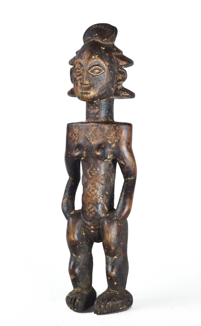LUBA Shankadi female cult figure statue sculpture Congo Drc African Tribal 1321 (1 of 11)