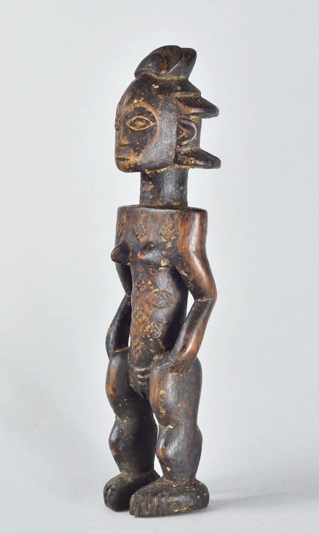 LUBA Shankadi female cult figure statue sculpture Congo Drc African Tribal 1321 - 4