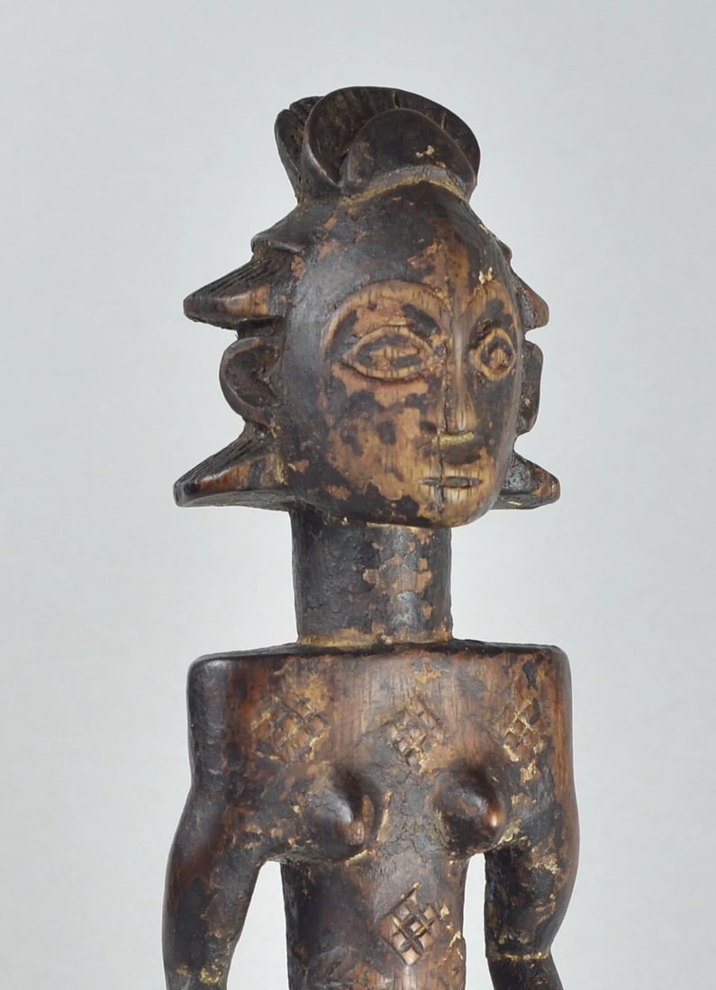 LUBA Shankadi female cult figure statue sculpture Congo Drc African Tribal 1321 - 8