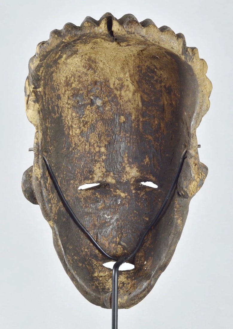ZANDE AZANDE Rare & Powerful Ubangi Mask Congo DRC African Tribal Art 1741 - 7