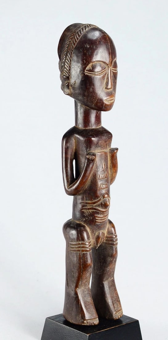 Nice LUBA Shankadi figure 13" statue sculpture Congo African Tribal Art 1681 (1 of 10)