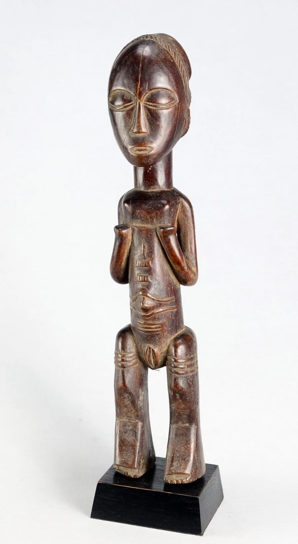 Nice LUBA Shankadi figure 13" statue sculpture Congo African Tribal Art 1681 - 5