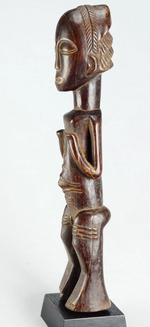 Nice LUBA Shankadi figure 13" statue sculpture Congo African Tribal Art 1681 - 7