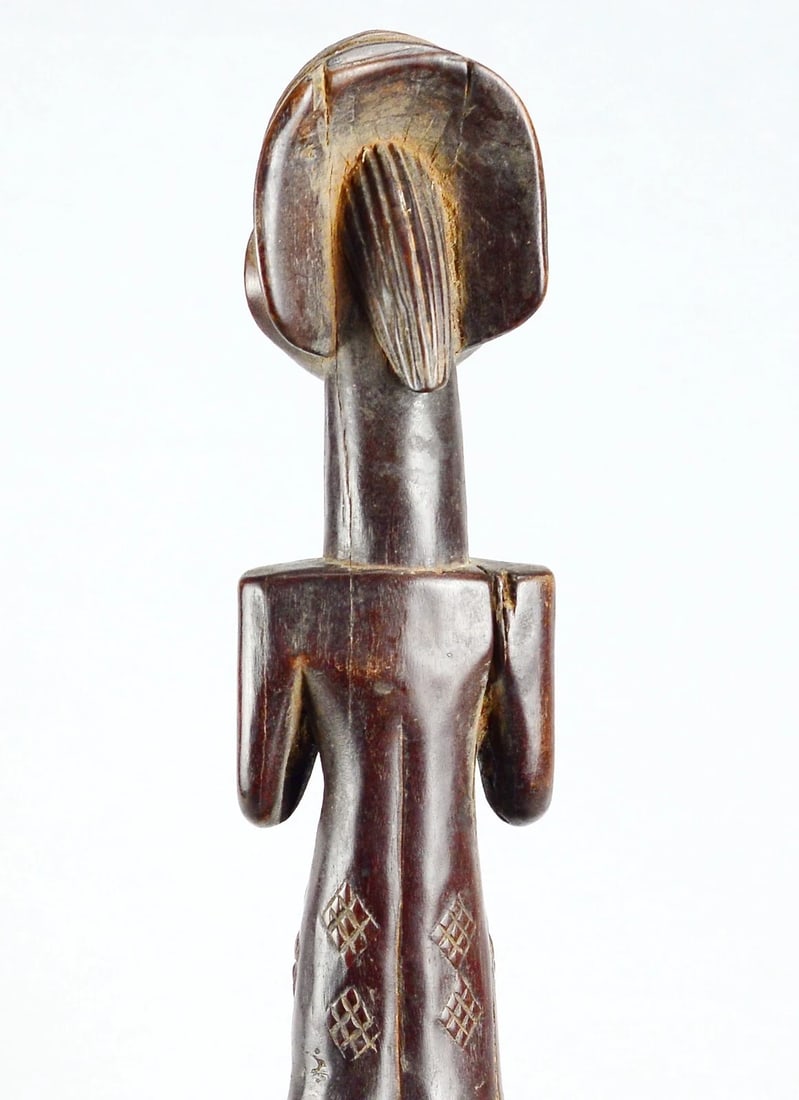 Beautiful LUBA female figure 13" statue sculpture Congo African Tribal Art 1703 - 10