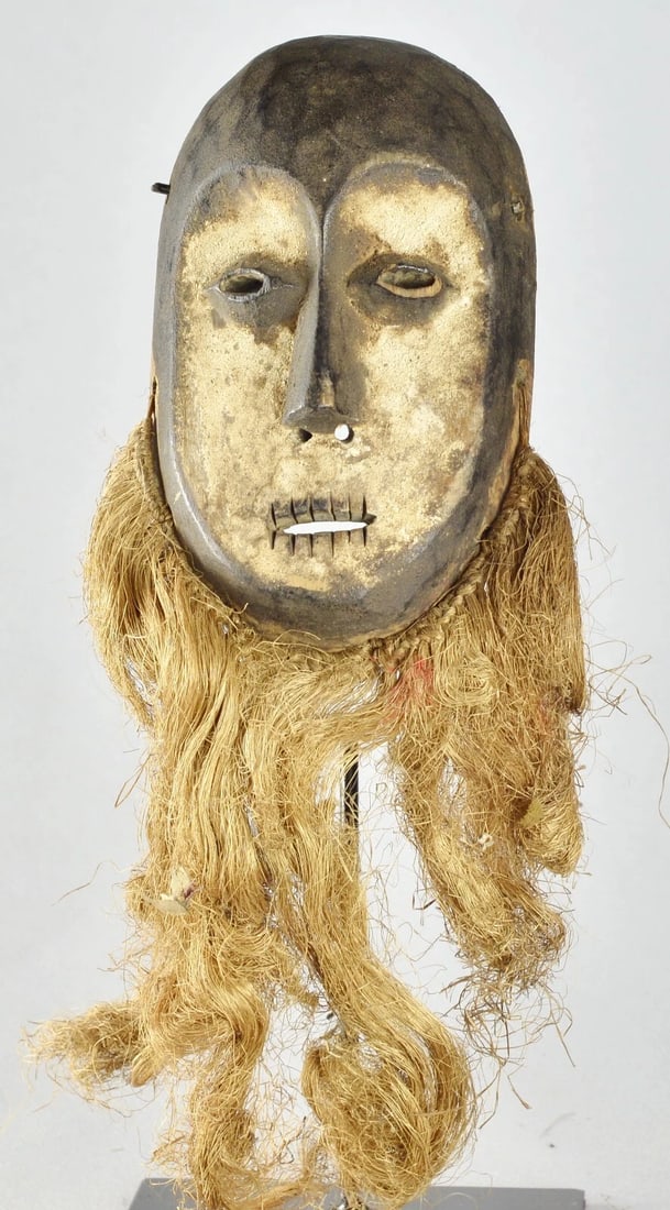 Beautiful African Mask LEGA Lukwakongo Cult of Bwami Congo Drc Tribal Art 1511 - 4