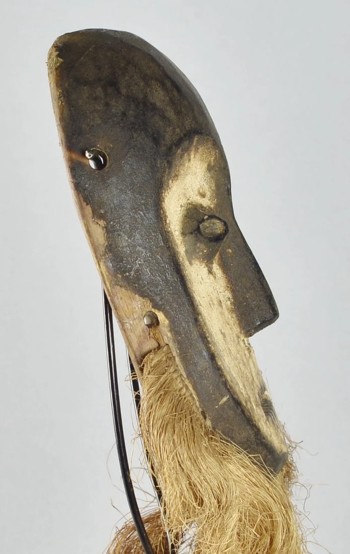 Beautiful African Mask LEGA Lukwakongo Cult of Bwami Congo Drc Tribal Art 1511 - 9