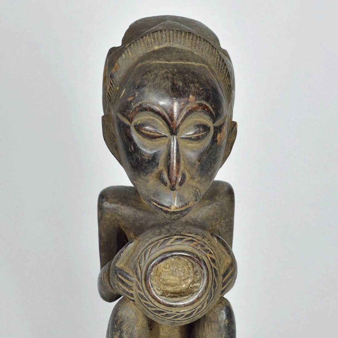 Powerful LUBA Bowl Bearer figure Master of Buli style African Tribal Art 1739 (1 of 11)