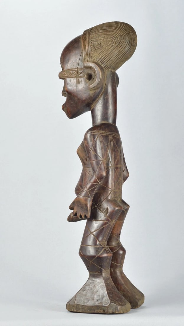 Large Mangbetu figure statue sculpture Congo DRC African Tribal Art 1758 - 10