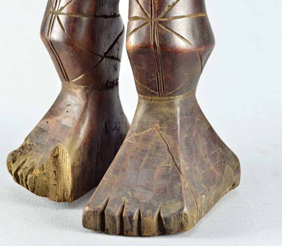 Large Mangbetu figure statue sculpture Congo DRC African Tribal Art 1758 - 11