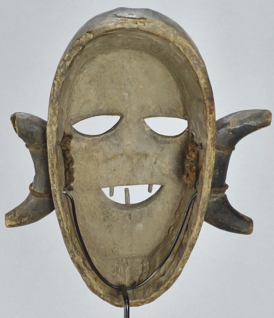 BOA Pongdudu Warrior Mask Congo Drc African Tribal Art 1684 - 2