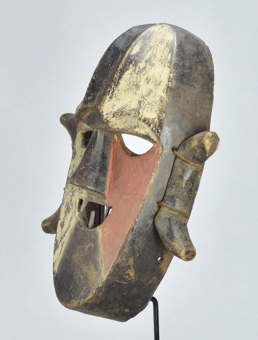 BOA Pongdudu Warrior Mask Congo Drc African Tribal Art 1684 - 7