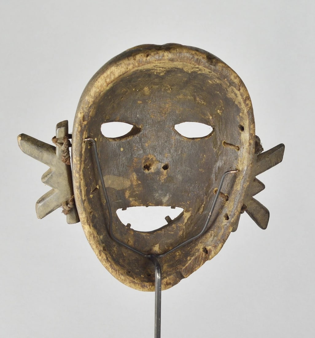 BOA Pongdudu Warrior Mask Congo Drc African Tribal Art 1690 - 8