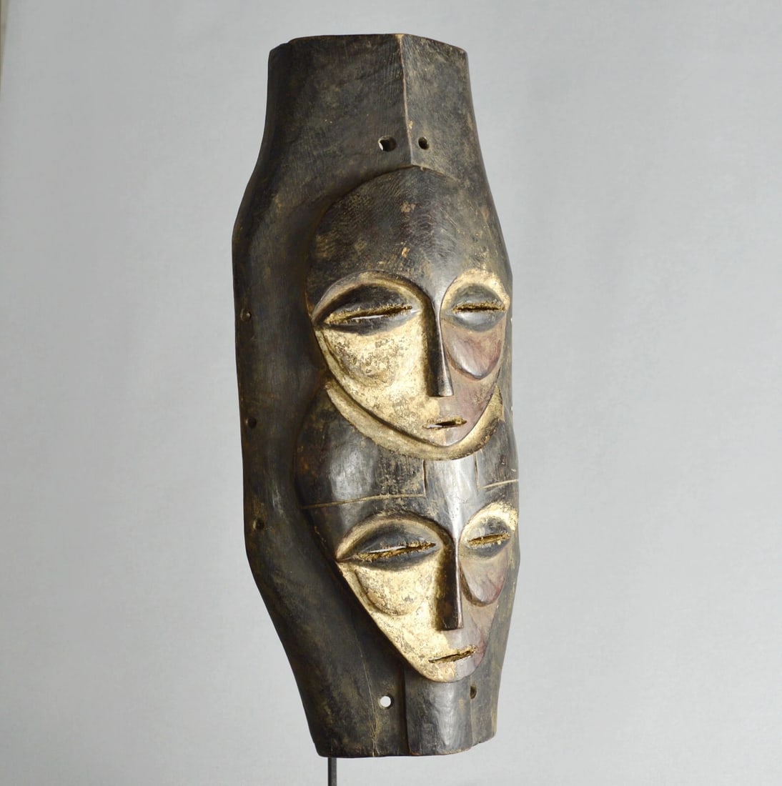 Superb KOMO - KUMU wood pannel Mask Congo Drc African Tribal Art Gallery 1673 - 3