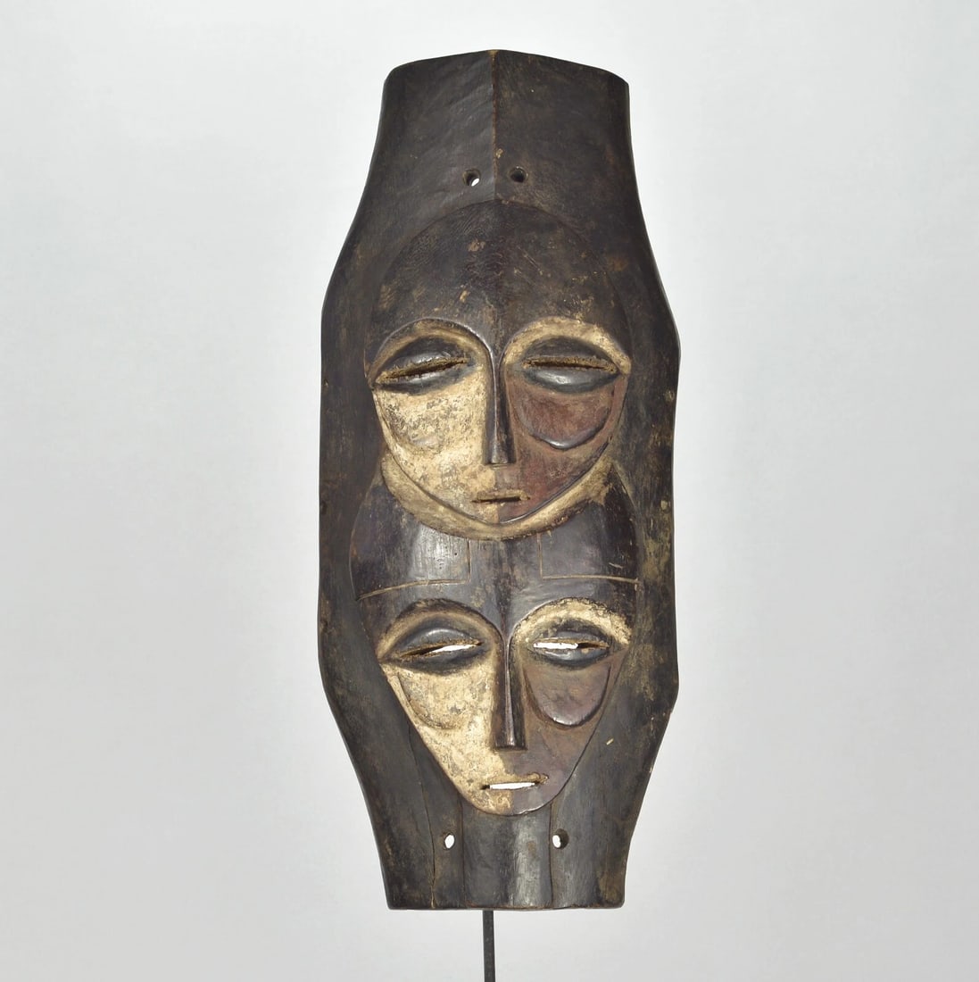 Superb KOMO - KUMU wood pannel Mask Congo Drc African Tribal Art Gallery 1673 - 4