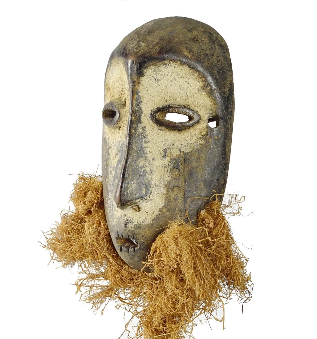 Cute LEGA Lukwakongo Mask Cult of the Bwami Congo DRC African Tribal Art 1566 (1 of 9)