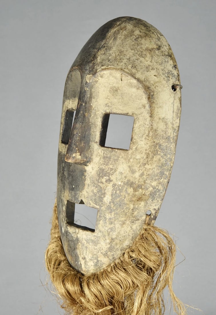 Large KOMO - KUMU wood Mask Ituri Congo Drc African Tribal Art Gallery TA1689 - 5