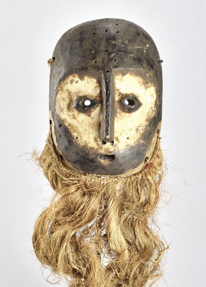 Cute LEGA Lukwakongo Mask Bwami Congo DRC African Tribal Art 1510 - 11