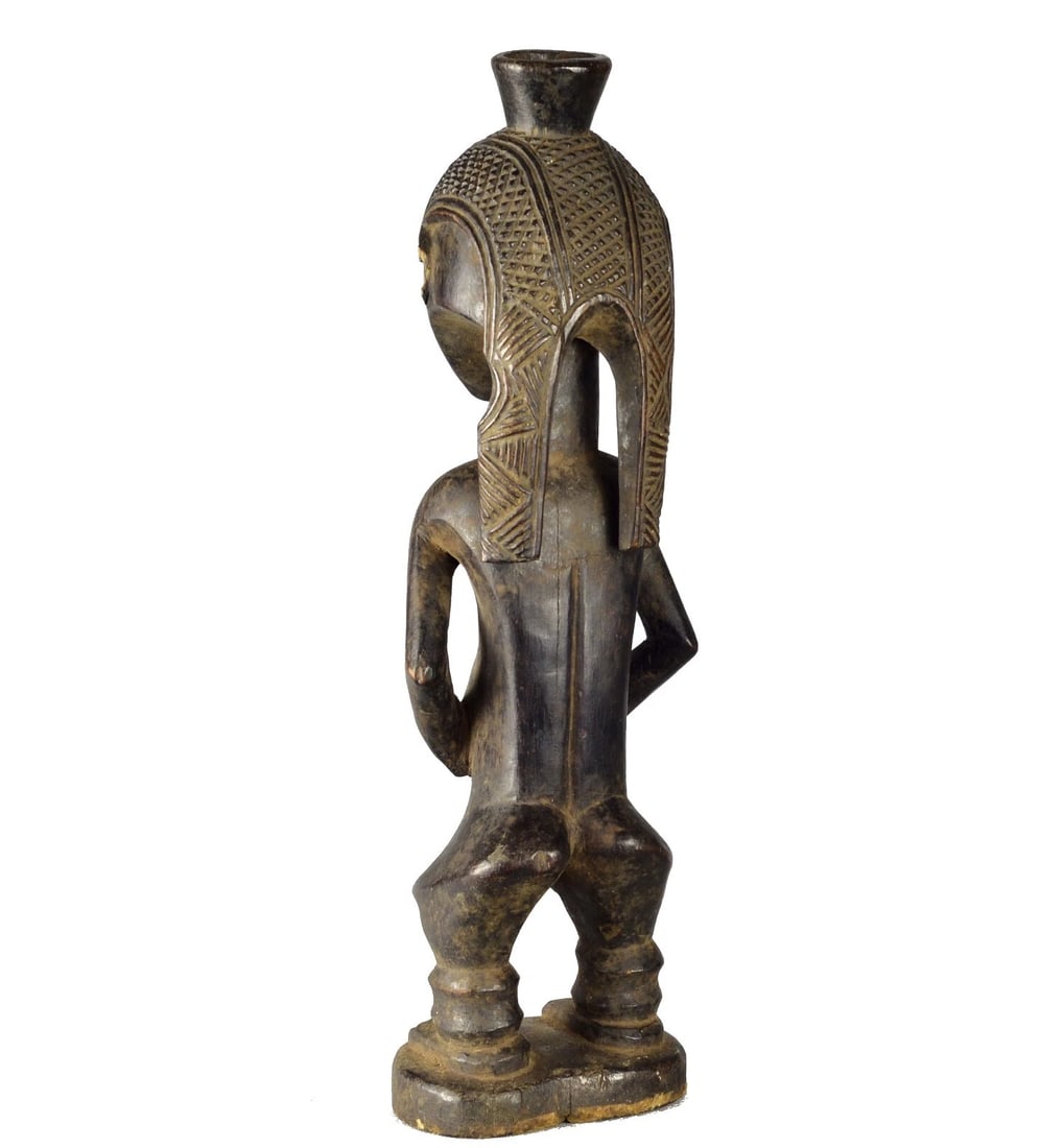 Rare beautiful LUBA male figure statue sculpture Congo African Tribal Art 1561 - 2
