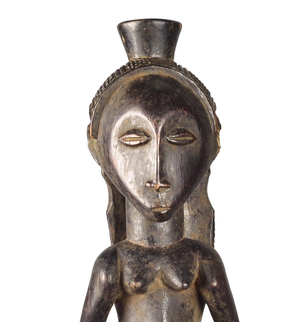 Rare beautiful LUBA male figure statue sculpture Congo African Tribal Art 1561 - 4