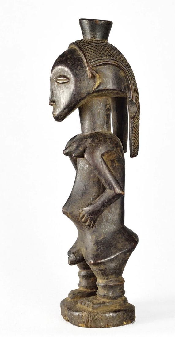 Rare beautiful LUBA male figure statue sculpture Congo African Tribal Art 1561 - 6