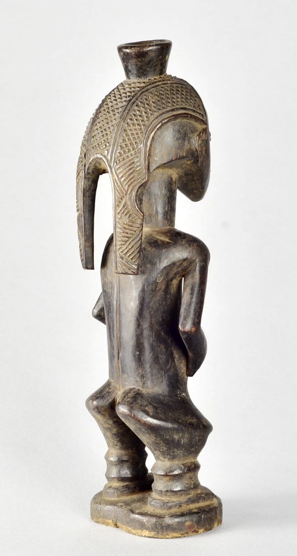 Rare beautiful LUBA male figure statue sculpture Congo African Tribal Art 1561 - 9