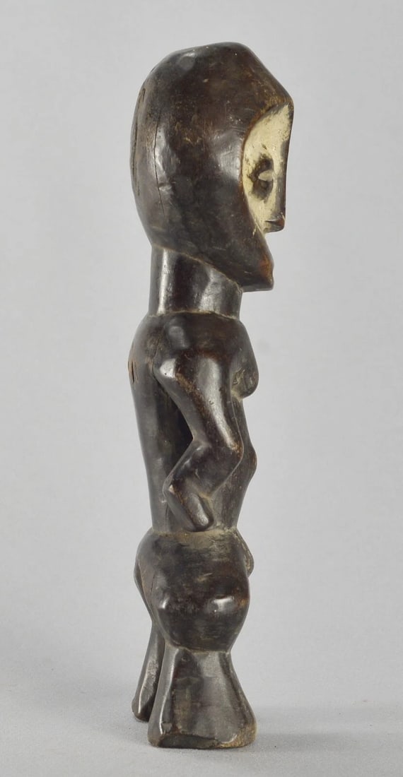 Cute LEGA Figure Iginga statue Bwami Cult Congo Drc African Tribal Art 1509 - 11