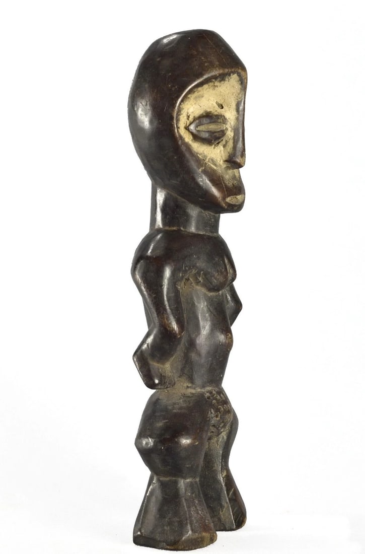 Cute LEGA Figure Iginga statue Bwami Cult Congo Drc African Tribal Art 1509 - 2