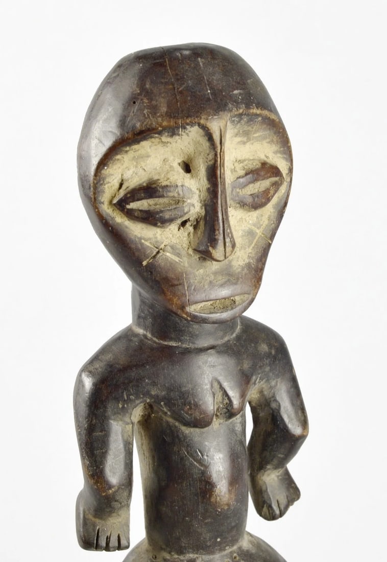 Cute LEGA Figure Iginga statue Bwami Cult Congo Drc African Tribal Art 1509 - 3