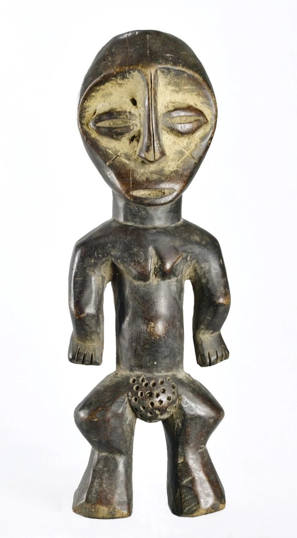 Cute LEGA Figure Iginga statue Bwami Cult Congo Drc African Tribal Art 1509 - 4