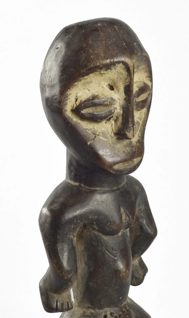 Cute LEGA Figure Iginga statue Bwami Cult Congo Drc African Tribal Art 1509 - 5