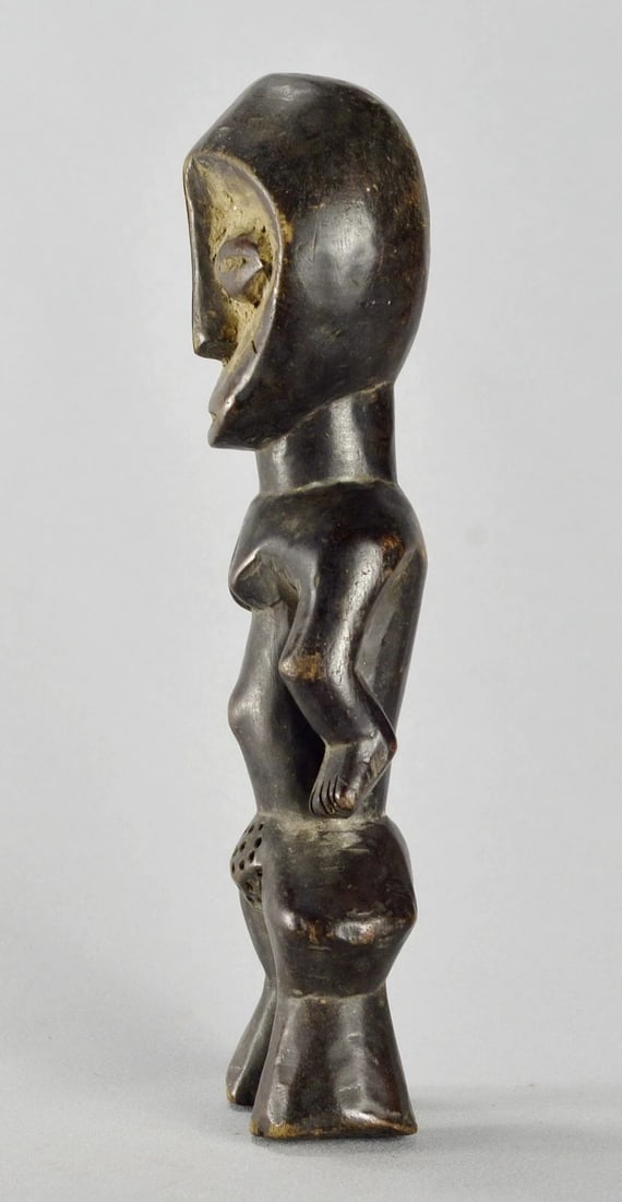 Cute LEGA Figure Iginga statue Bwami Cult Congo Drc African Tribal Art 1509 - 8
