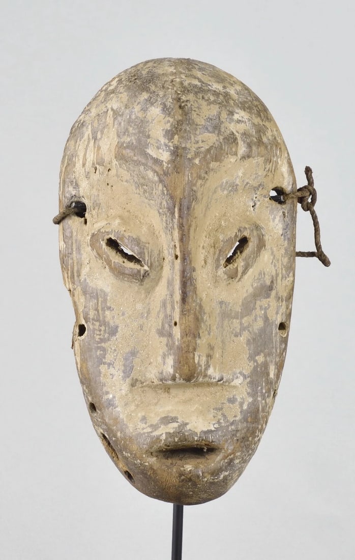 LEGA Wood idimu Mask Bwami Cult Congo Zaire DRC African Tribal Art 1601 (1 of 11)