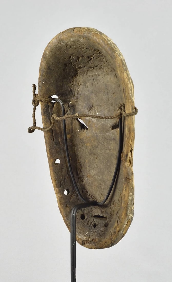 LEGA Wood idimu Mask Bwami Cult Congo Zaire DRC African Tribal Art 1601 - 3