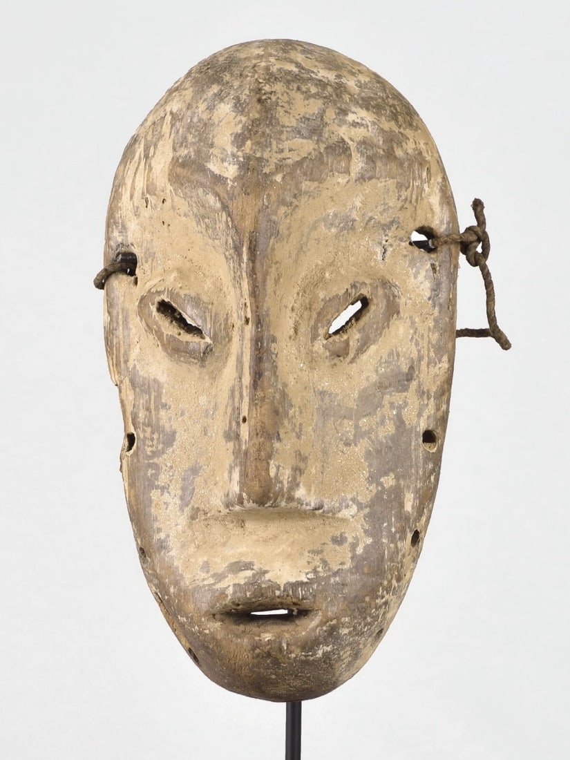 LEGA Wood idimu Mask Bwami Cult Congo Zaire DRC African Tribal Art 1601 - 8
