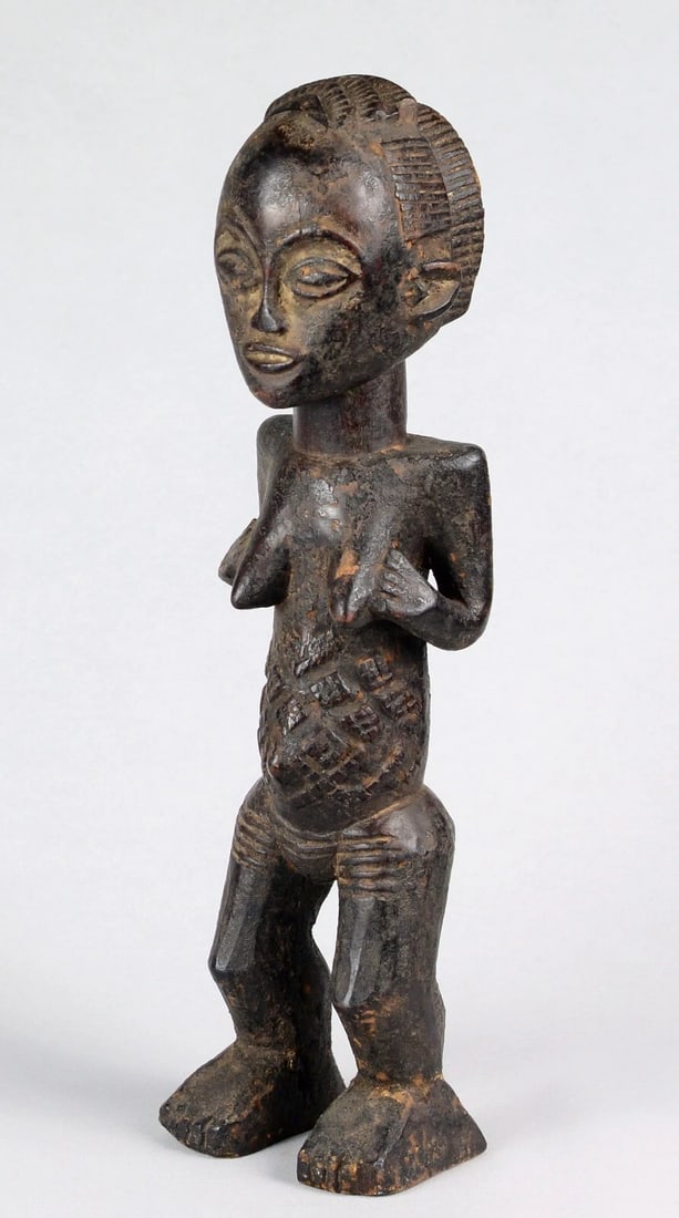 LUBA Beautiful female figure statue sculpture Congo African Tribal 1617 - 2