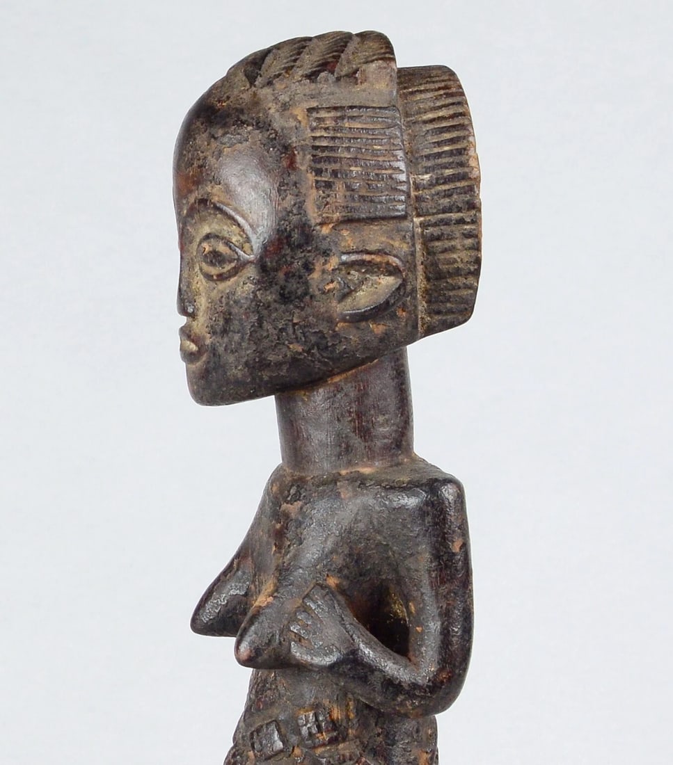 LUBA Beautiful female figure statue sculpture Congo African Tribal 1617 - 4
