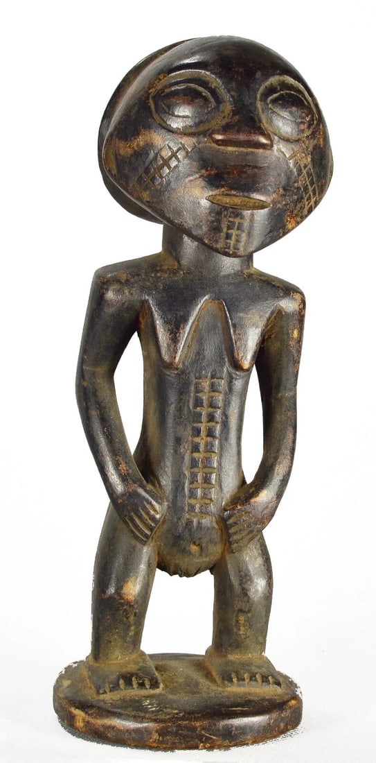 Cute TABWA ancestor figure statue Congo Drc African sculpture Tribal Art 1471 - 4