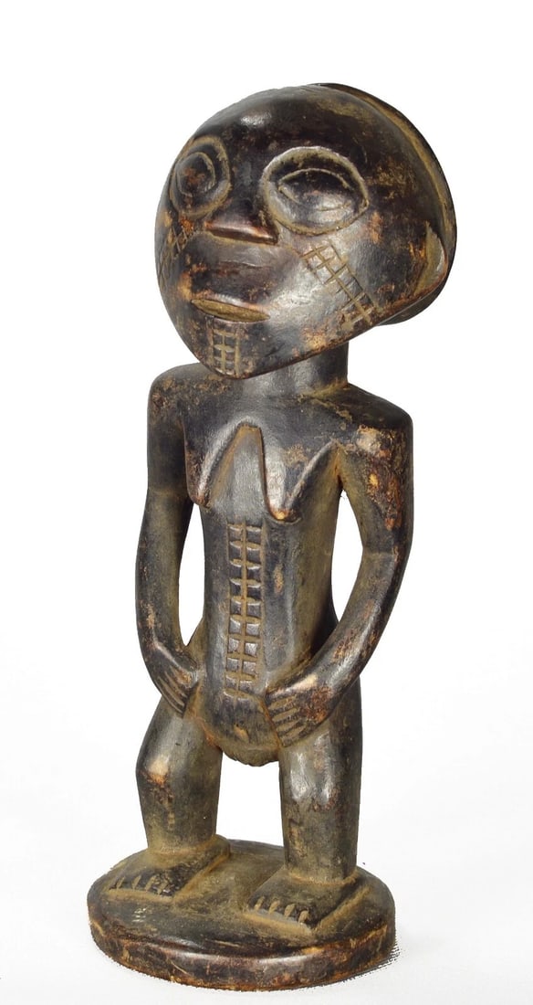 Cute TABWA ancestor figure statue Congo Drc African sculpture Tribal Art 1471 - 5