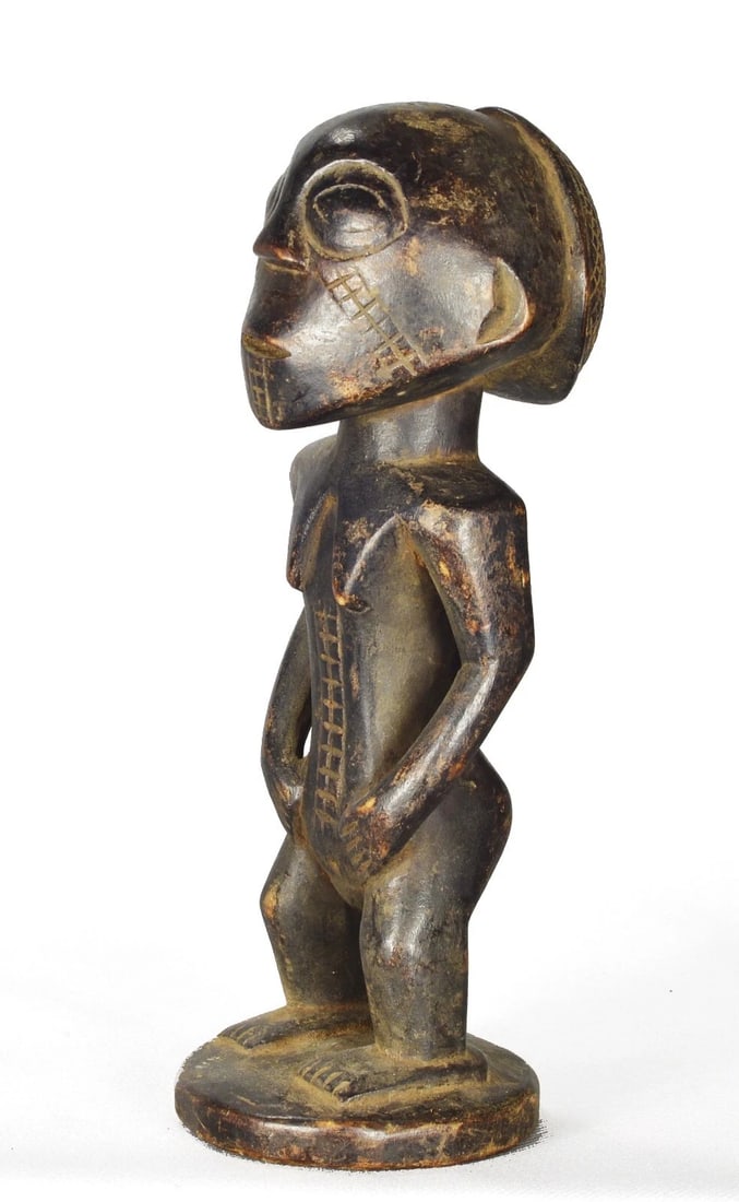Cute TABWA ancestor figure statue Congo Drc African sculpture Tribal Art 1471 - 7